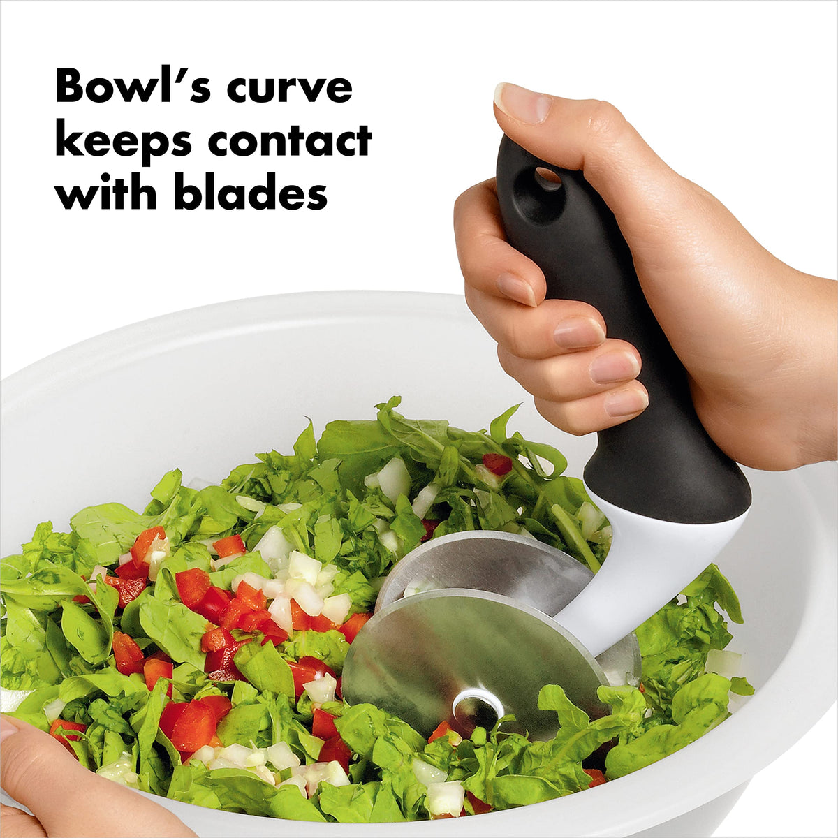 OXO Good Grips Salad Chopper offers a generous 5.5-quart capacity for larger batches.