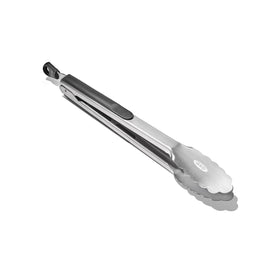 OXO Good Grips scalloped edges securely hold food when lifting.