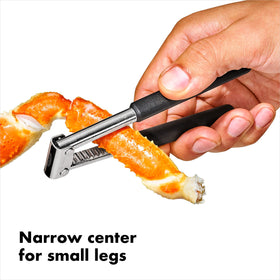 OXO Good Grips ergonomic handle reduces hand fatigue during cracking tasks.