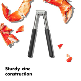 OXO Good Grips versatile tool cracks walnuts and almonds with ease.