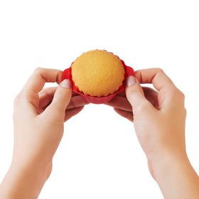 OXO Good Grips silicone baking cups used for bento box lunches and snacks.