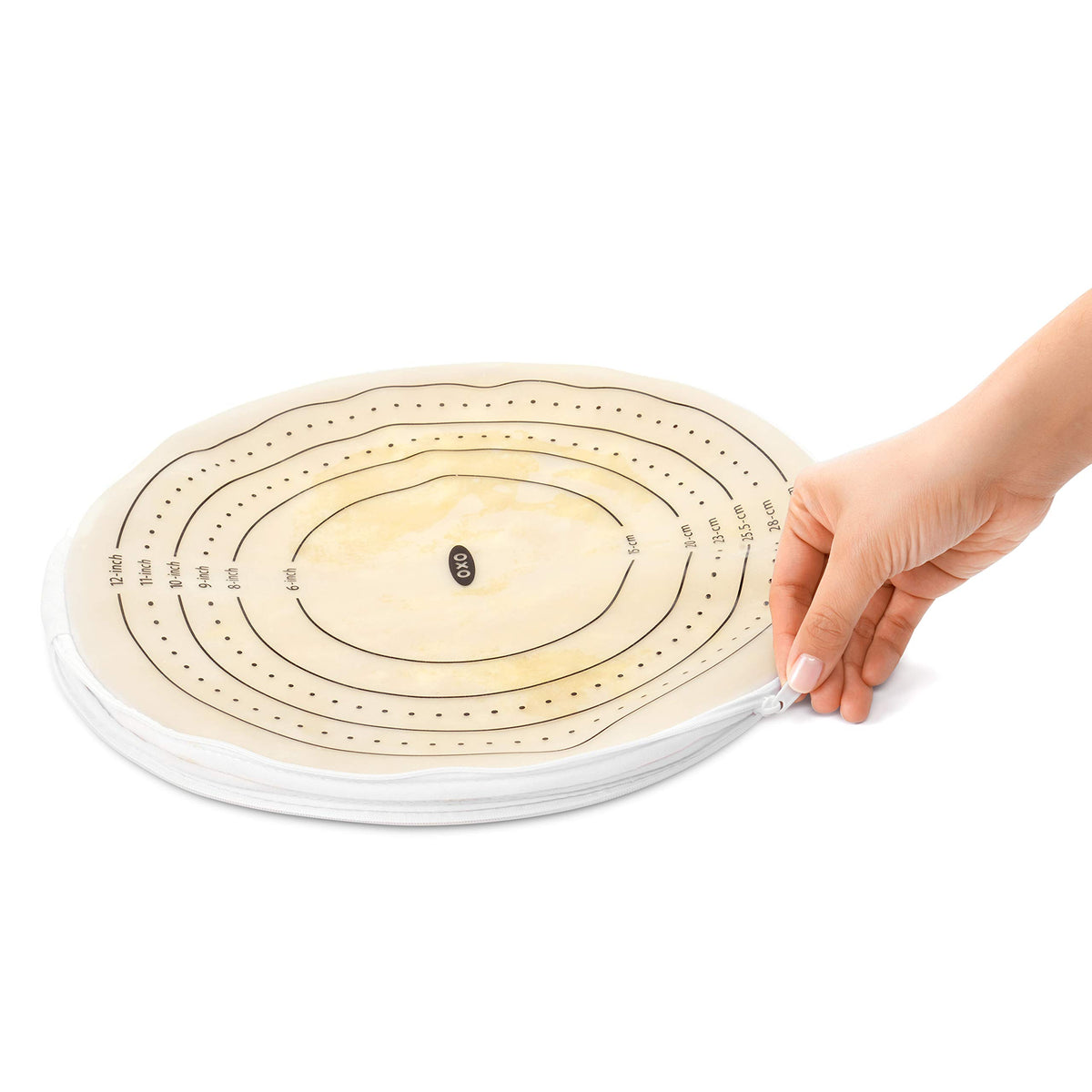 OXO Good Grips measurement markings aid crust consistency