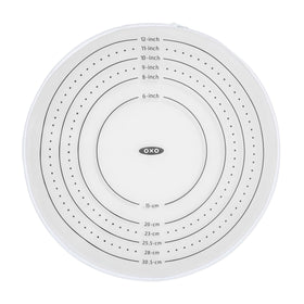 OXO Good Grips smooth silicone surface aids comfortable handling for pies