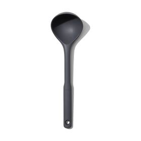 OXO Good Grips silicone everyday ladle side view with ergonomic non slip handle