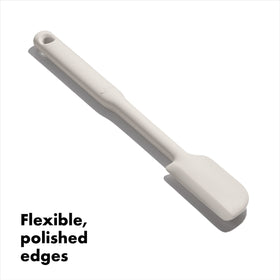 OXO Good Grips silicone jar spatula with flexible edges for thorough scraping