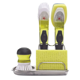 OXO Good Grips sink caddy's removable drip tray simplifies cleaning and maintenance.
