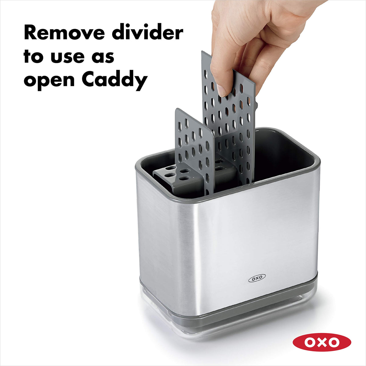 OXO Good Grips Sinkware Caddy divider removed for open caddy use