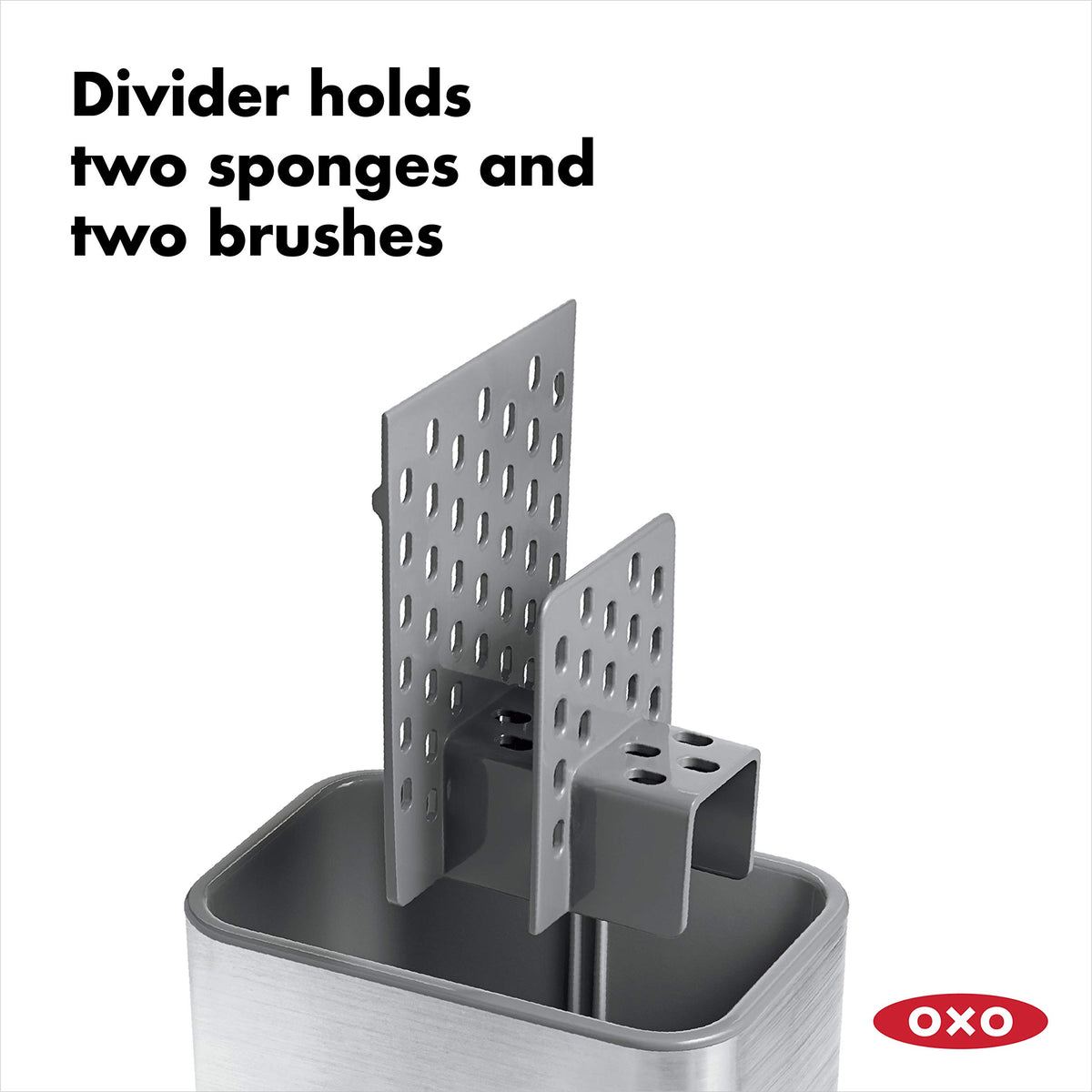 OXO Good Grips Sinkware Caddy with drip tray for water management