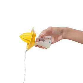 OXO Good Grips Small Citrus Juicer disassembles for quick cleaning.