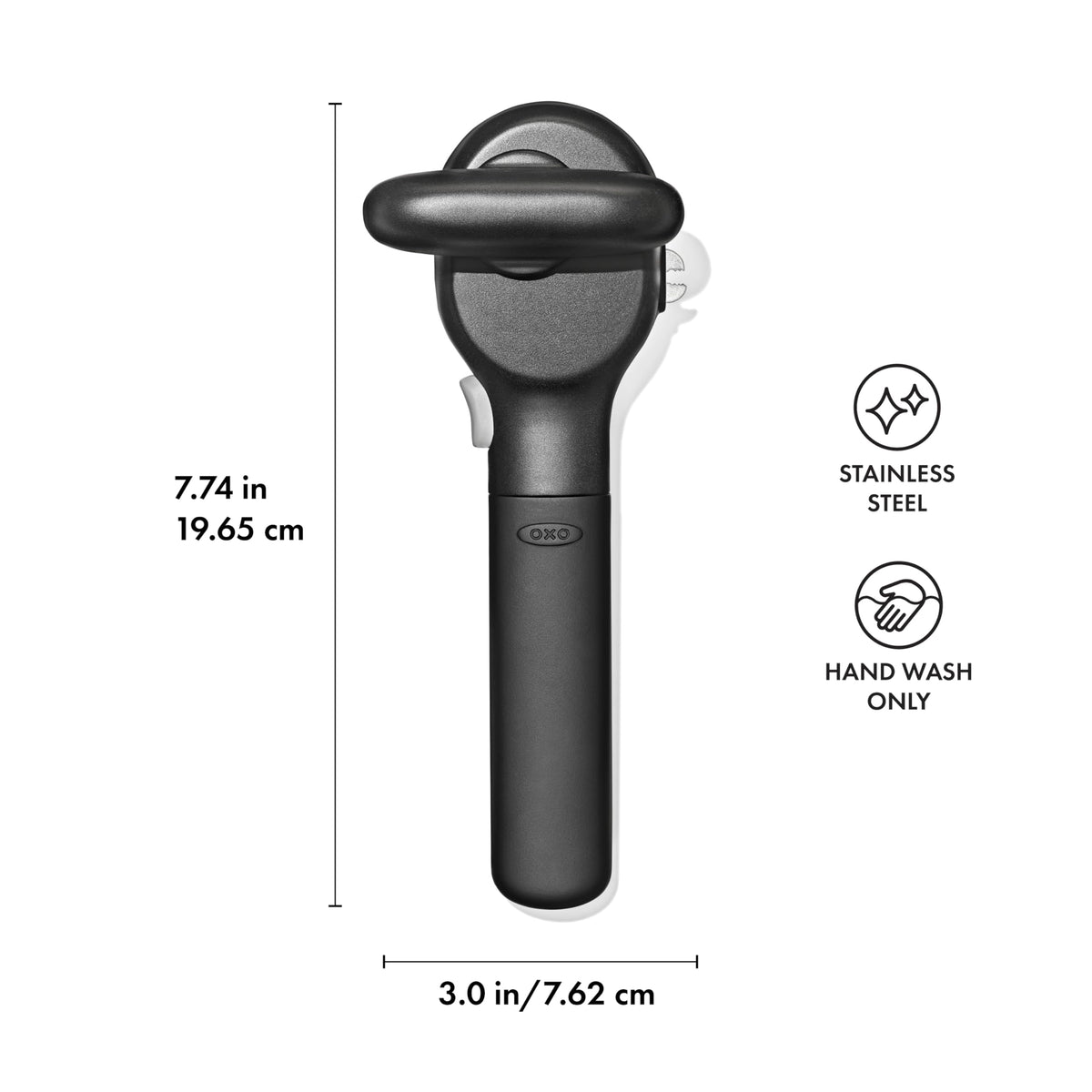 OXO Good Grips 7.5-inch opener offers comfortable leverage.