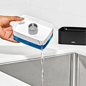 OXO Good Grips sponge holder with elevated drying design speeding air drying