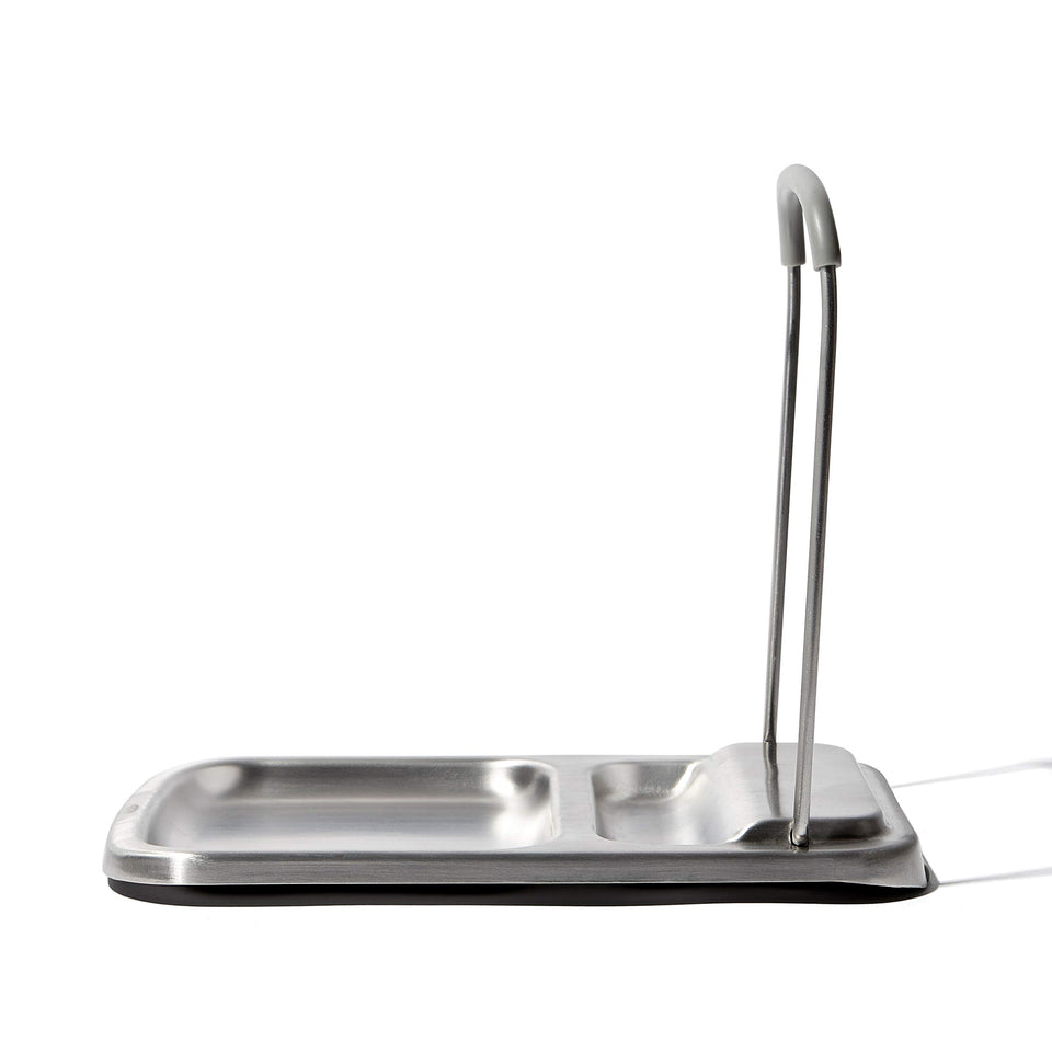 OXO Good Grips spoon rest base keeps counters tidy while cooking