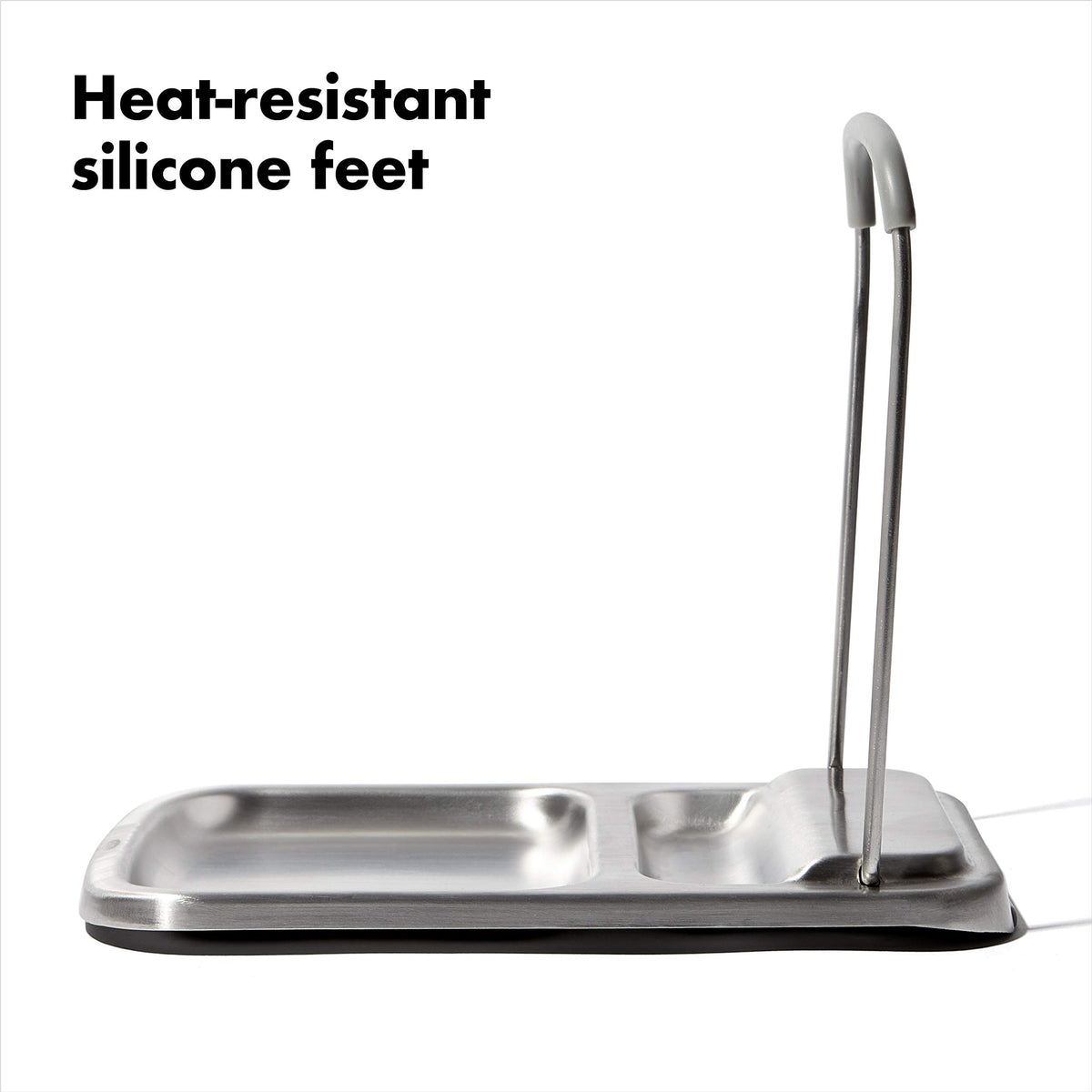 OXO Good Grips spoon rest heat-resistant feet protect countertops