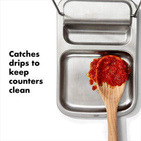 OXO Good Grips spoon rest wire lid rest keeps lids off surfaces