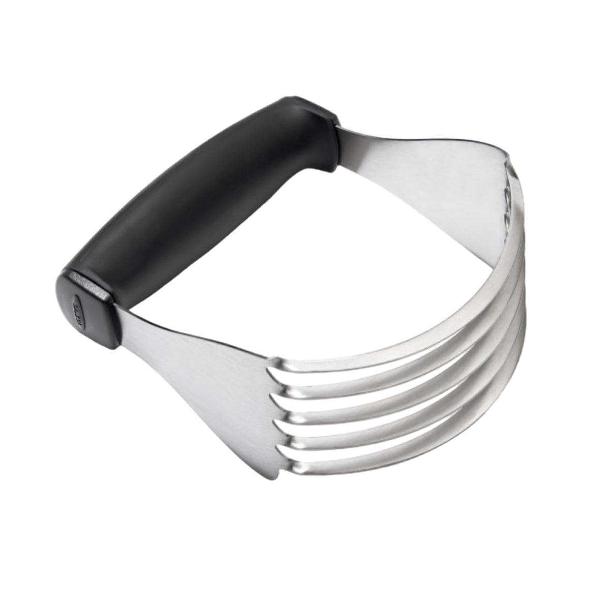 OXO Good Grips dough blender blade close-up showing sturdy stainless steel blades for butter cutting