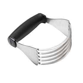 OXO Good Grips dough blender blade close-up showing sturdy stainless steel blades for butter cutting