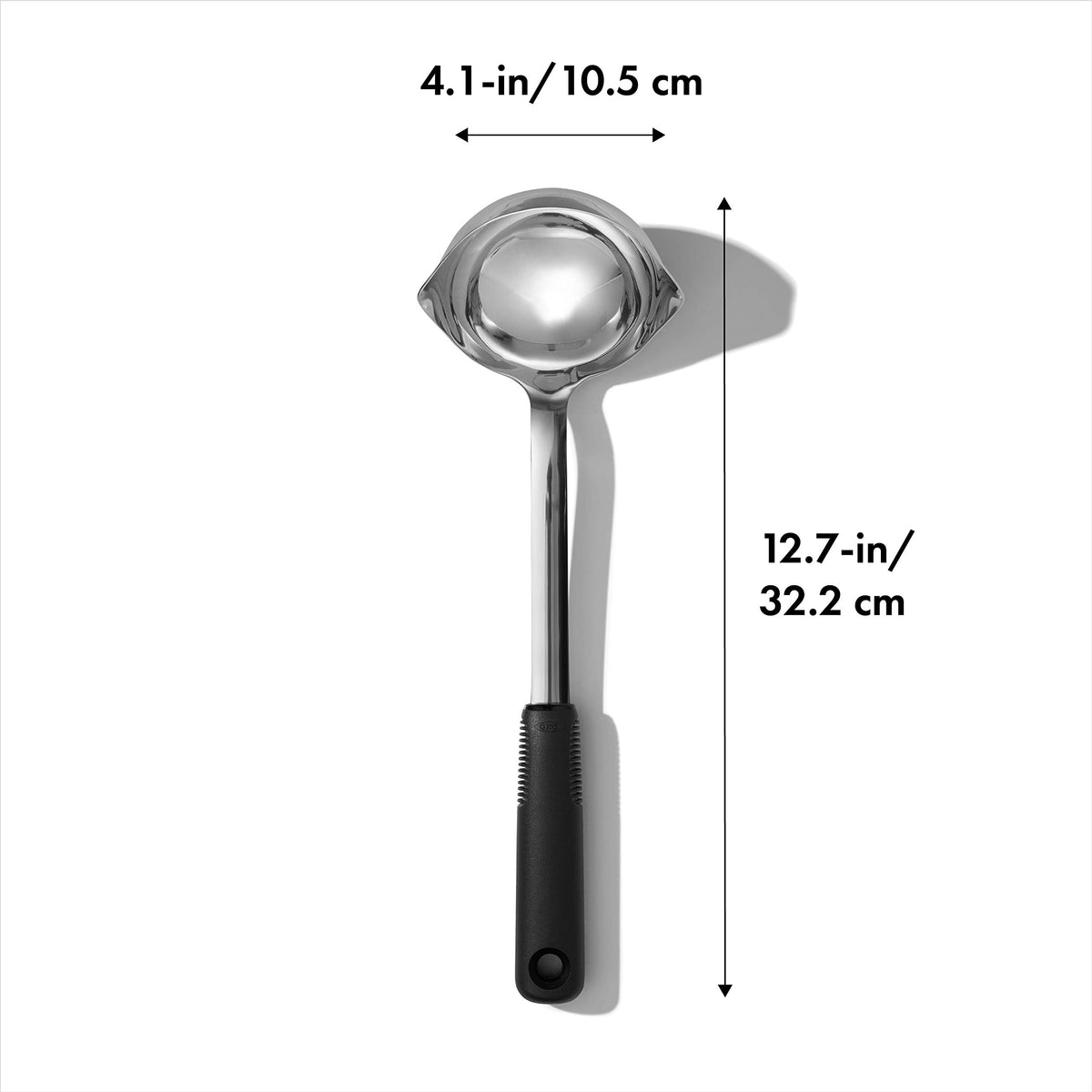 OXO Good Grips ladle with dual pour spouts for right- and left-handed serving