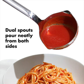 OXO Good Grips ladle in polished stainless steel ideal for soups and gravies