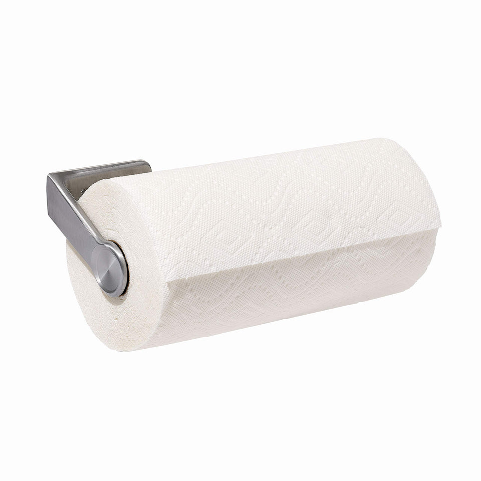 OXO Good Grips Steady Mounted Paper Towel Holder front view for stylish kitchen organization.