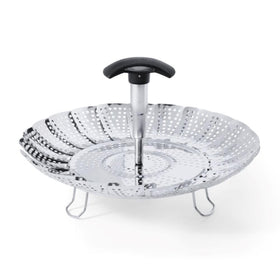 OXO Good Grips steamer with extended handle ready for safe filling and transport