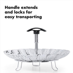 OXO Good Grips steamer feet elevate the basket for better steam circulation
