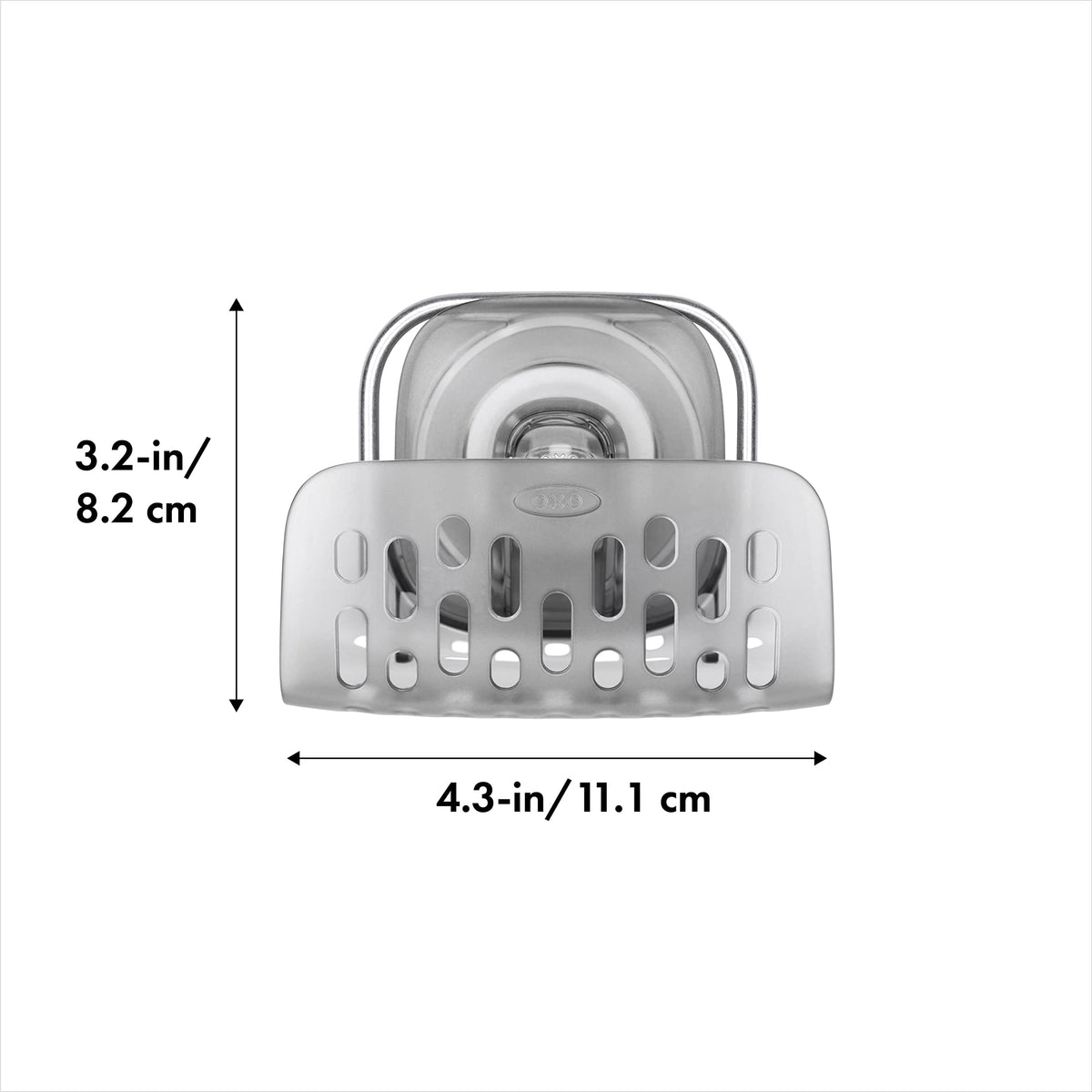 OXO Good Grips StrongHold lever activation for quick secure attachment