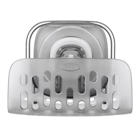 OXO Good Grips StrongHold suction base keeps sponges secure under the sink