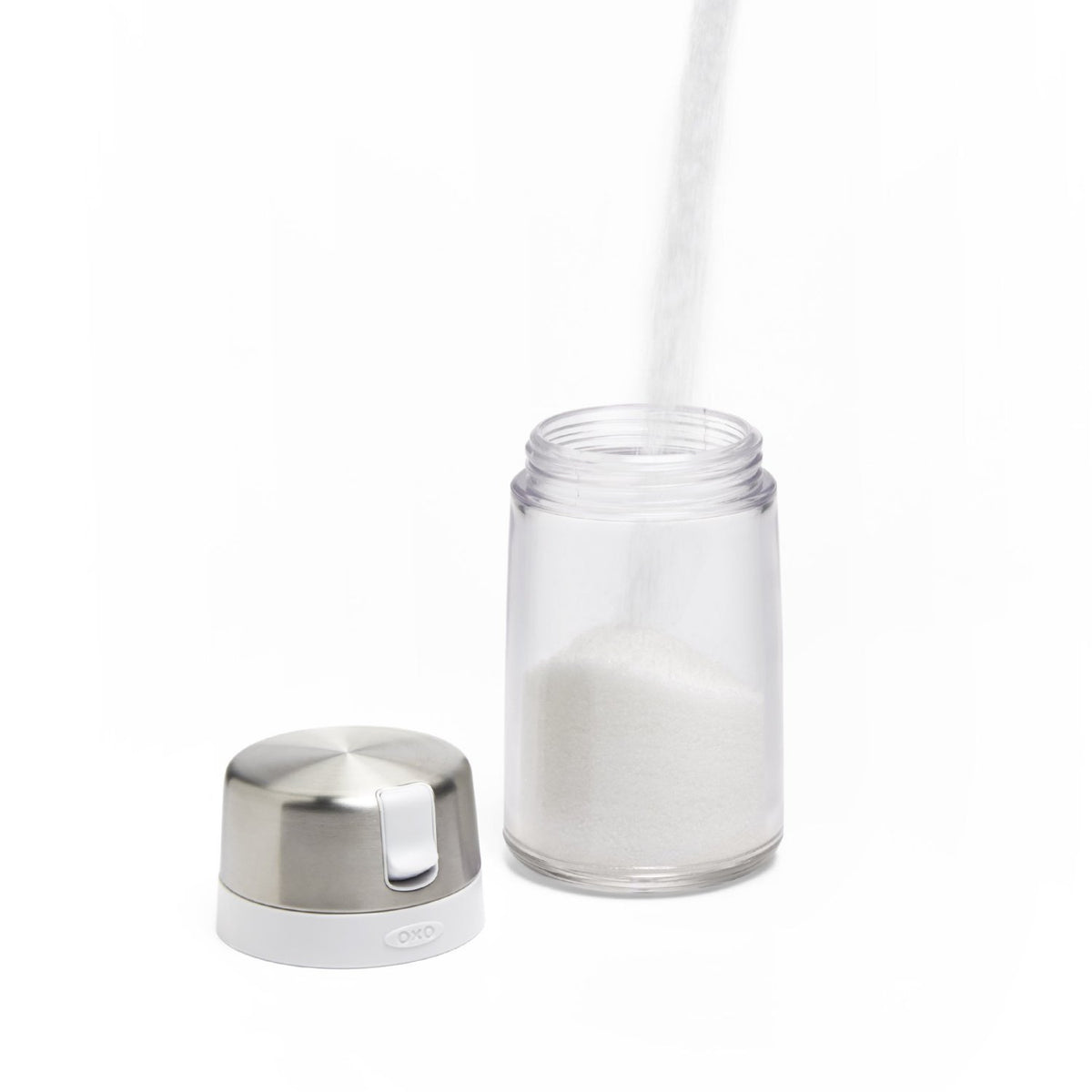 OXO Good Grips sugar dispenser side spout enables controlled pouring