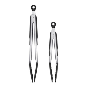 OXO Good Grips 12-inch tongs ideal for grilling and sautéing