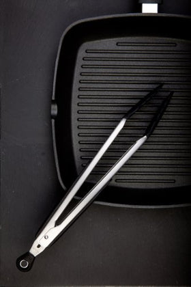 OXO Good Grips tongs with locking tab for compact storage