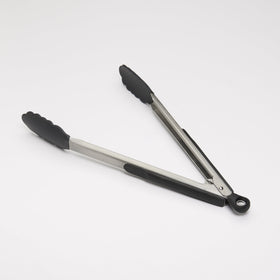 OXO Good Grips tongs with soft non-slip handle and thumb rests for control