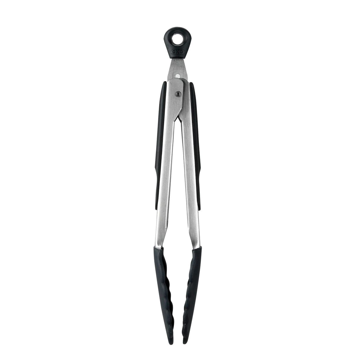 OXO Good Grips 9-inch silicone-head tongs heat resistant for high-heat cooking