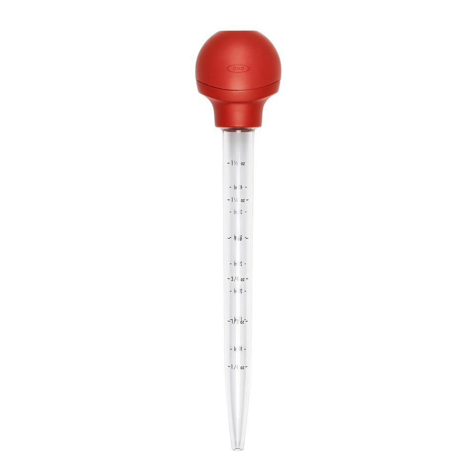 OXO Good Grips Turkey Baster red bulb with dual grips for precise roasting control