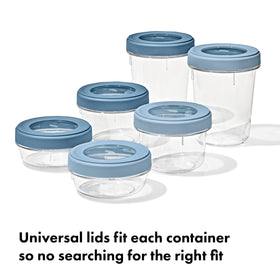 OXO Good Grips container with soft-touch twistable lid for easy opening