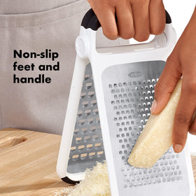 OXO Good Grips Two-Fold Etched Grater medium surface for vegetables and potatoes