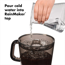 OXO Good Grips ultra-fine mesh filter is reusable and easy to clean.