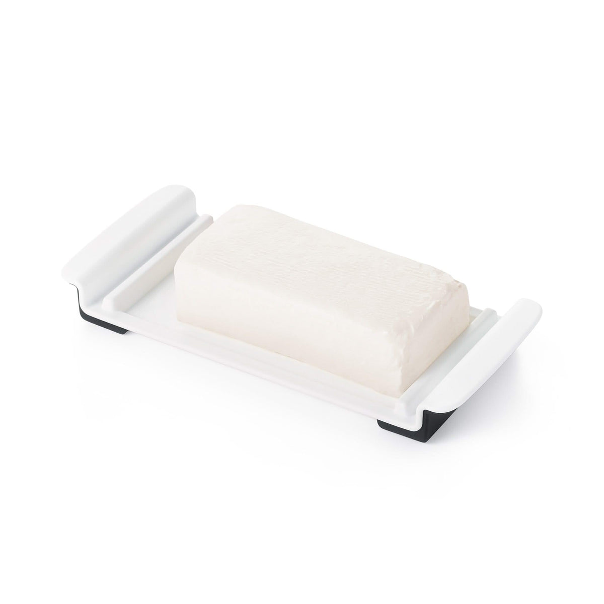 OXO Good Grips Wide Butter Dish is dishwasher safe for easy cleanup.