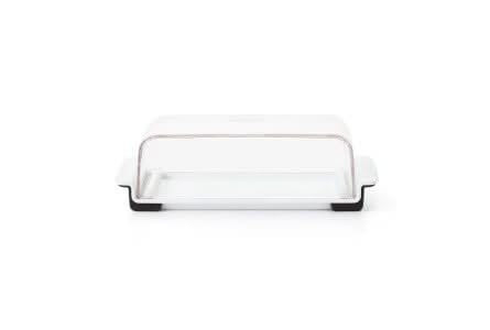 OXO Good Grips Wide Butter Dish fits European-style sticks and two 4 oz sticks.