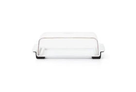 OXO Good Grips Wide Butter Dish fits European-style sticks and two 4 oz sticks.