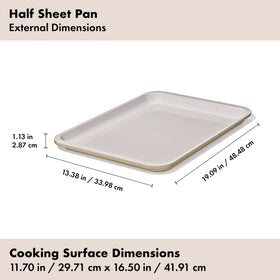 Wide rim on the OXO pan provides safer handling and transfer