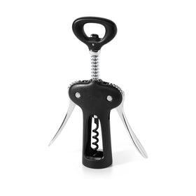 OXO Good Grips winged corkscrew with bottle opener in use on a bottle