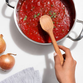 OXO Good Grips sauté paddle ideal for flipping and scraping.