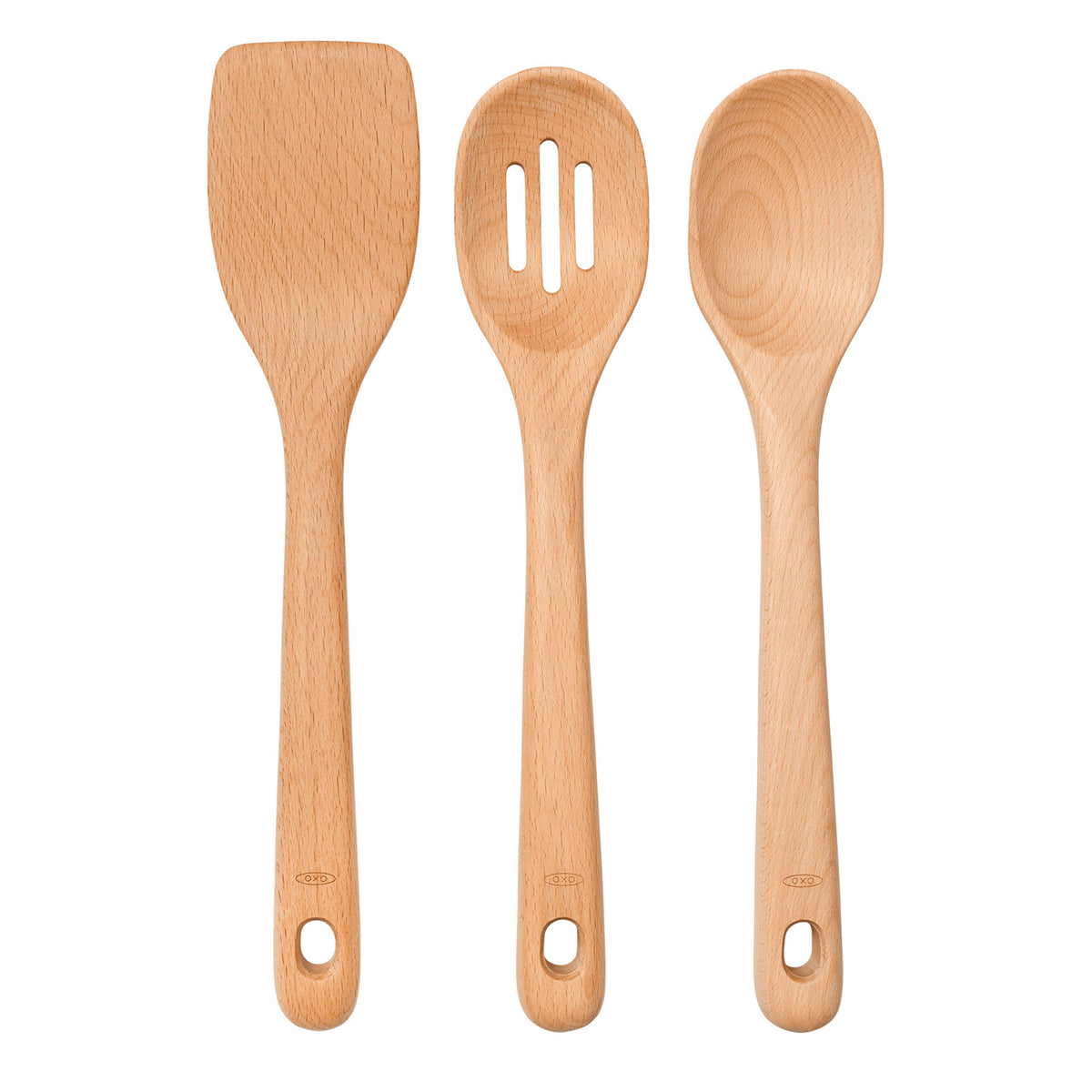 OXO Good Grips hanging hole enables easy storage.