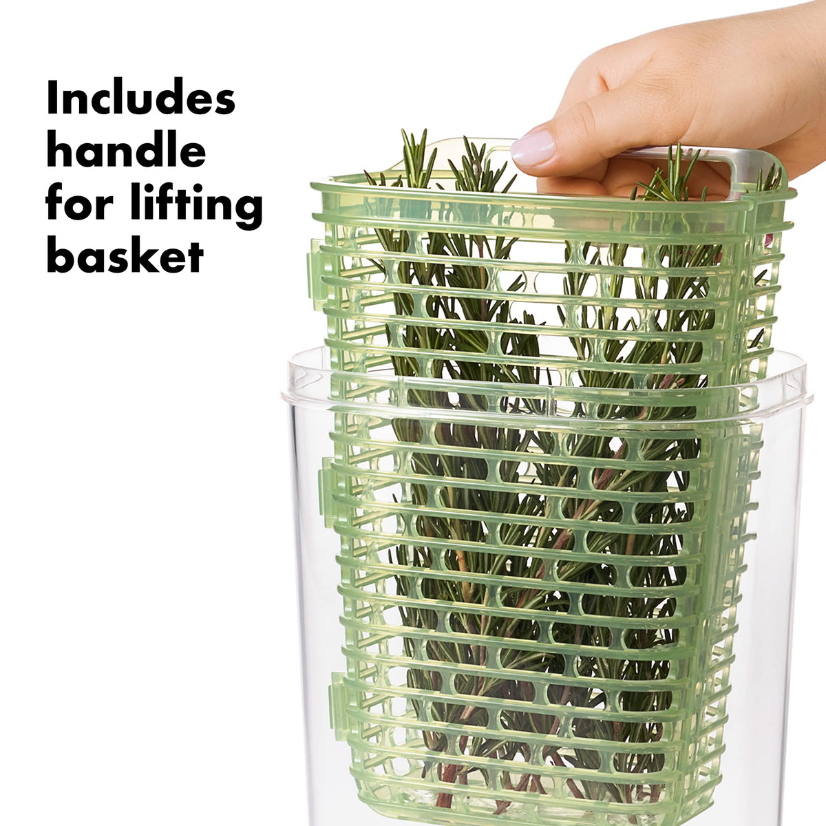 OXO Greensaver is BPA-free and dishwasher safe for simple cleaning.