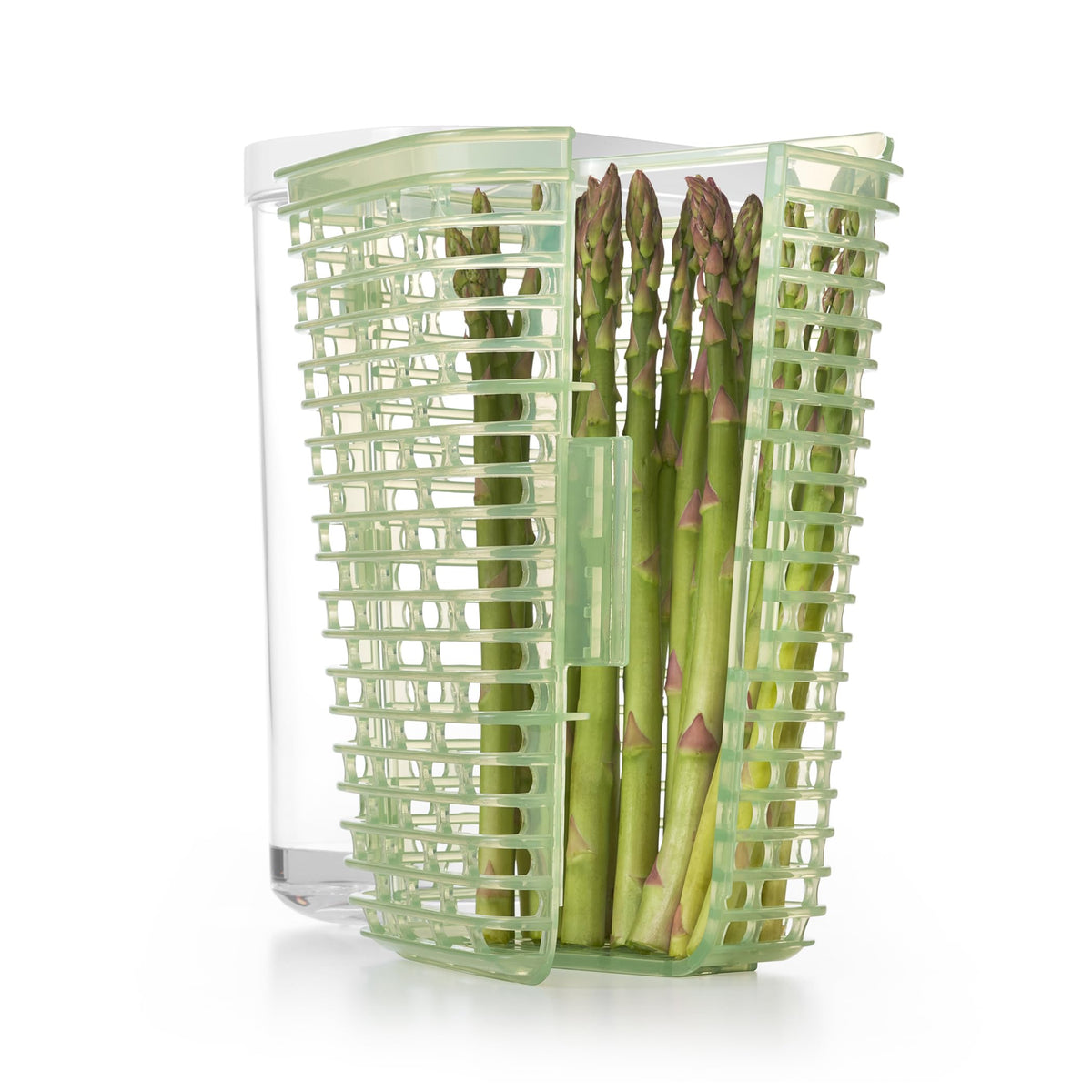 OXO Greensaver is ideal for parsley and cilantro in the fridge.