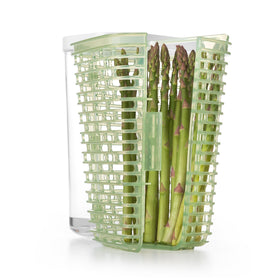 OXO Greensaver is ideal for parsley and cilantro in the fridge.