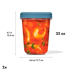 Nestable design of OXO containers inside a cupboard for efficient storage