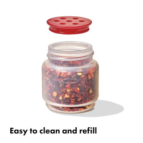 OXO Outdoor Interchangeable Lids demonstrate secure storage during transport.