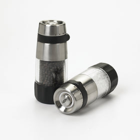 OXO pepper grinder top view highlighting precise grind control.