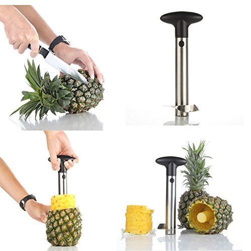 OXO pineapple corer features detachable parts for thorough cleaning